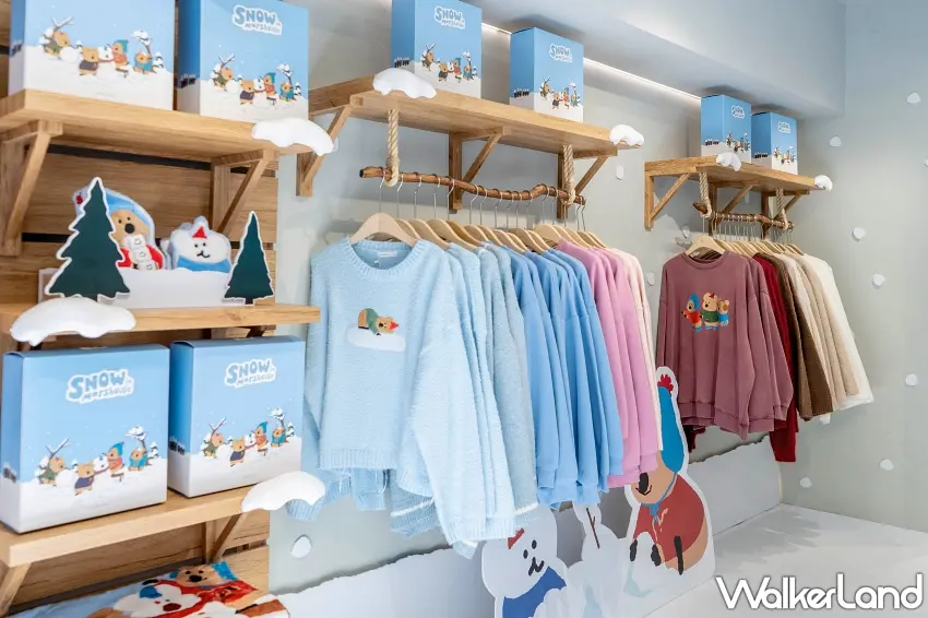 ▲今年冬季AIR SPACE推出全新DINOTAENG聯名服飾，以「溫暖陪伴 × 童趣雪景」為靈感打造大學T、毛衣、針織衫等多元單品