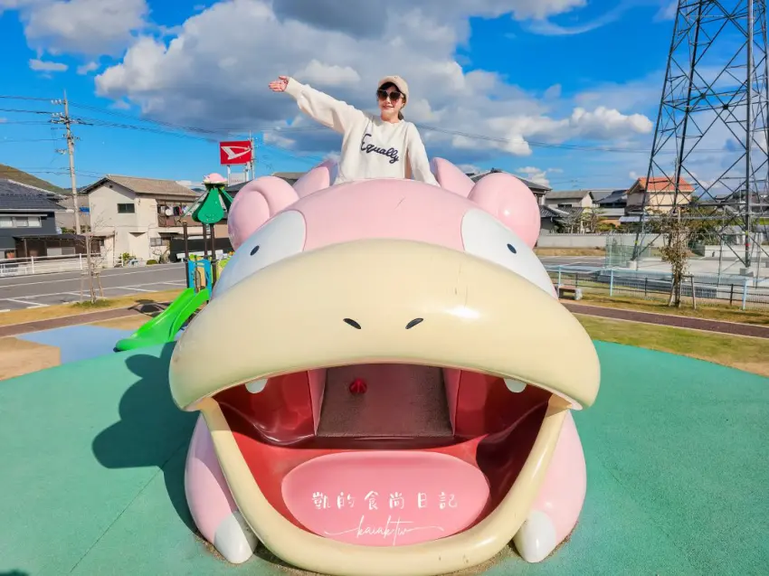 ▲在綾川呆呆獸公園 還有超巨大的呆呆獸