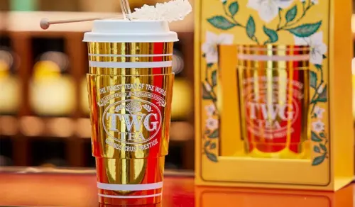 TWG手搖杯230元買一送一！信義區TWG Tea精品與外帶茗茶概念店，金色TWG杯必拍。