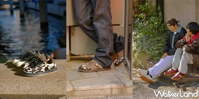 ▲EPT 2025 秋冬全新概念「動物森林」，注入經典暢銷鞋款 SANTOS 與 FAT 系列，推出乳牛動物花紋與動物肌理材質鞋款