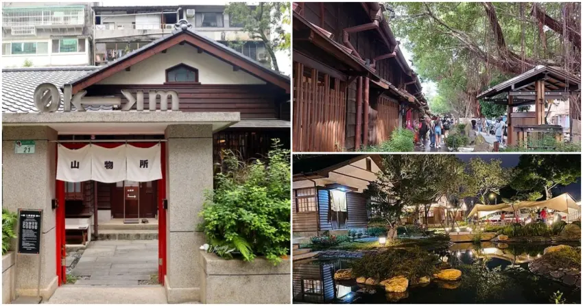 ▲日式文創園區一次蒐集！0km山物所的清新綠意、榕錦時光的紅磚黑瓦，以及將軍府1936的夢幻夜燈，交織出最迷人的昭和風情。