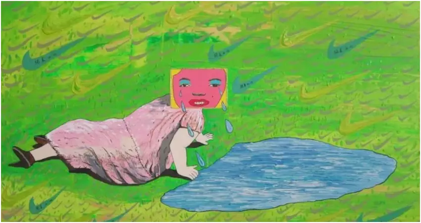 ▲杜信穎/落入克莉絲蒂娜的 世界的胖夢露80 cm × 65cm