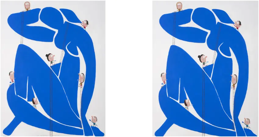 ▲莫伊/馬諦斯的助手(160 cm × 120cm)