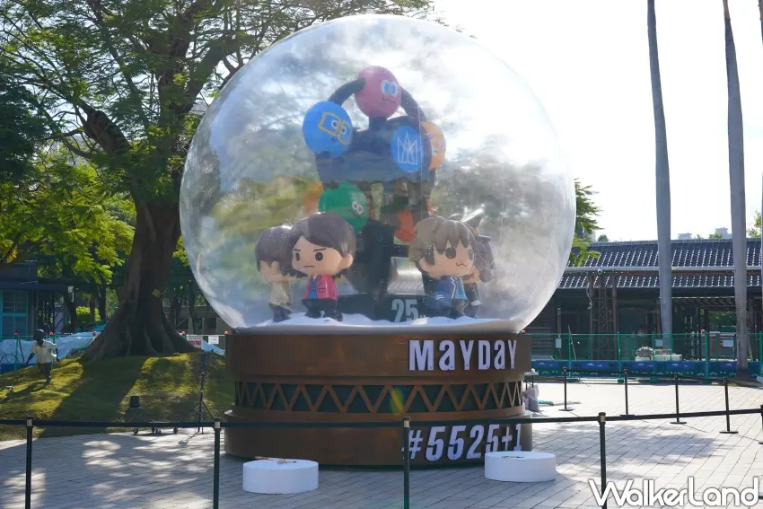 ▲▲五月天音樂盒位於台中文化創意園區中央廣場。（攝影：楊婷雅）