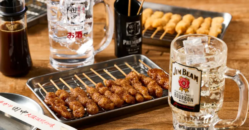 大阪平價居酒屋！串炸田中 8元串燒，東京、名古屋都有，狂嗑整盤也不傷錢包。