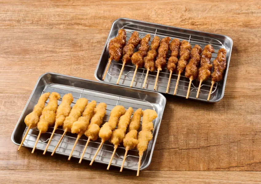 ▲大阪平價居酒屋！串炸田中 8元串燒，東京、名古屋都有，狂嗑整盤也不傷錢包。