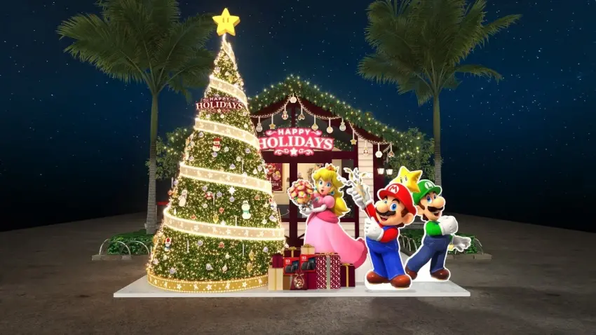 ▲Nintendo Switch 2 冬季同樂會於信義威秀徒步區登場，戶外形式開放體驗，吸引不少任天堂粉絲前來免費試玩拍照。圖片來源：Nintendo