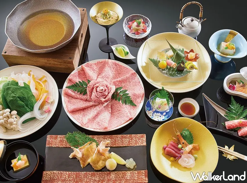 ▲JR東日本大飯店台北HAYASE日本料理推出全新「和牛涮涮鍋會席」，將鍋物融入懷石料理架構，套餐每位定價4300元