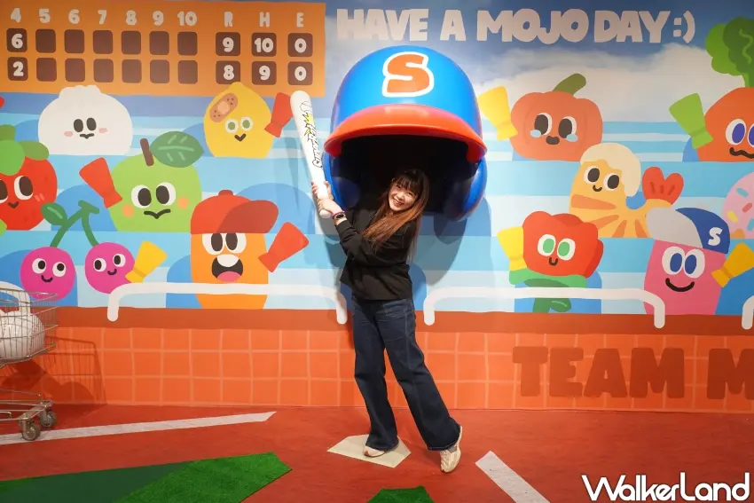 ▲「STAYREAL PARK純真公園台中站」展區設有互動裝置讓粉絲拍照留念。（攝影：楊婷雅）