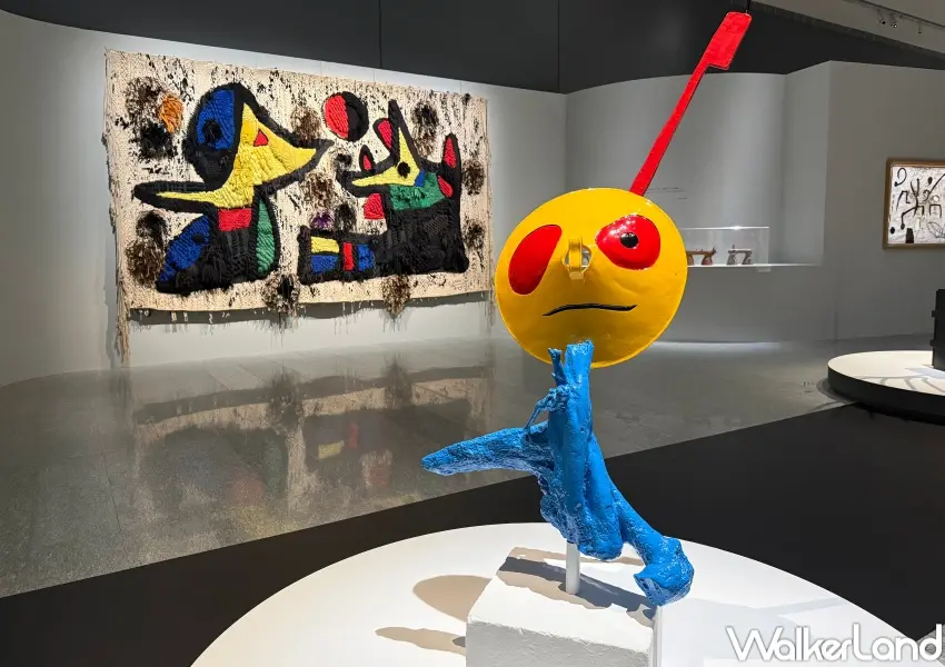 ▲信義區展覽「步入永恆：賈科梅蒂、米羅、考爾德」於12/24起在富邦美術館展出。(攝影：鄭亦庭)