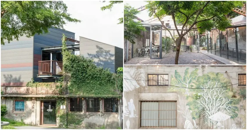 ▲緊鄰竹田車站的「大和頓物所」，將廢棄碾米廠改建為充滿光影美感的咖啡廳，是車站周邊必訪的熱門休憩景點。