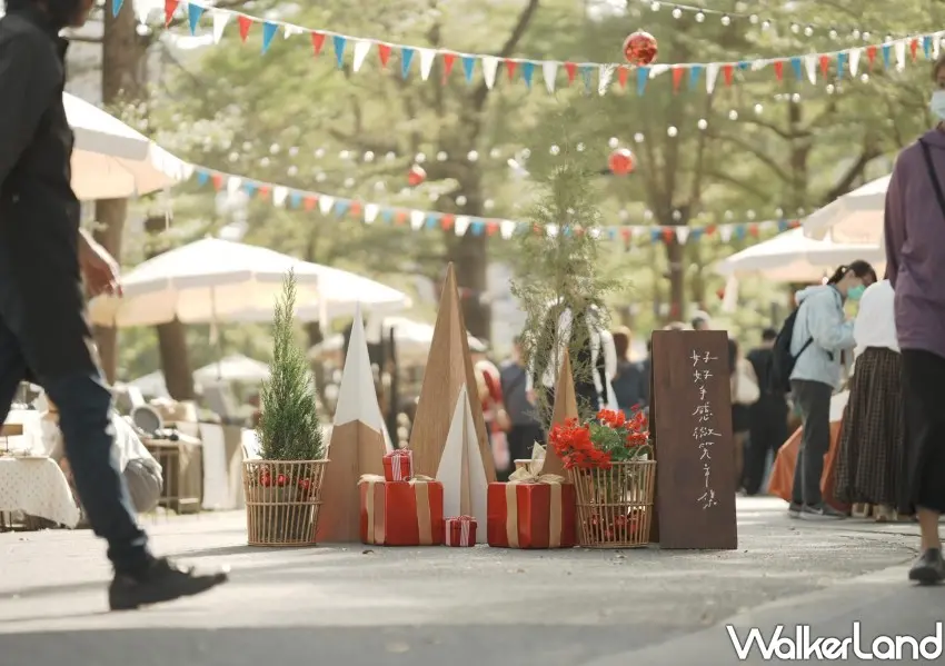 ▲只有2天「好好拾貳 聖誕市集」快閃國父紀念館。