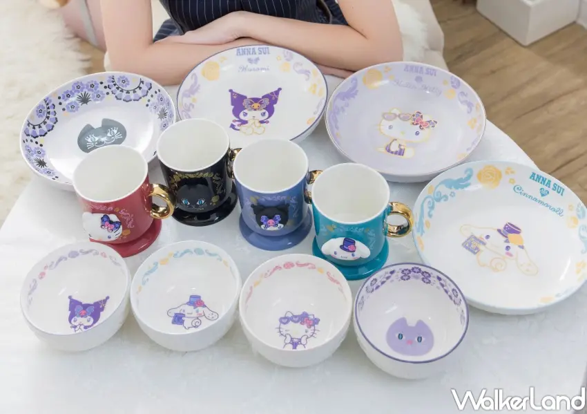 ▲ANNA SUI X三麗鷗食器配件於7-ELEVEN販售，兼顧實用與整體造型感。