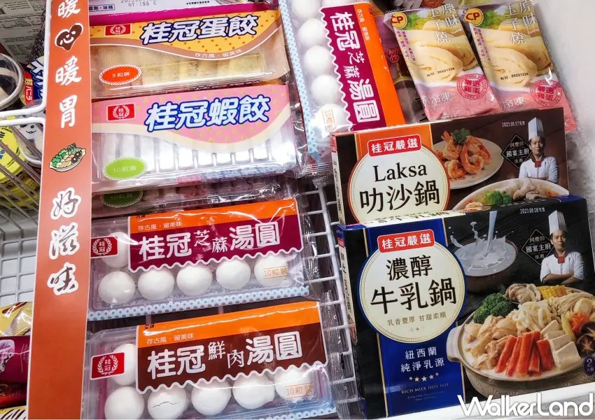 ▲OKmart冬至檔期推出桂冠湯圓系列優惠，2件8折、3件75折，並同步加碼鍋物與貢丸折扣，甜湯圓與熱鍋物一次備齊。