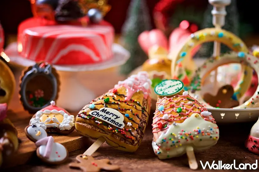 ▲神旺普諾麵包坊一口氣推出逾15款節慶甜點,包含超萌的「巧克熊甜筒」與各式造型薑餅,營造出濃厚的冬日聖誕市集氛圍