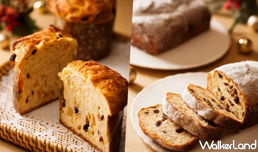 ▲麵包主廚楊千毅精心製作的「史多倫」與「義大利水果麵包潘妮朵尼」,是許多老饕每年必搶的經典品項