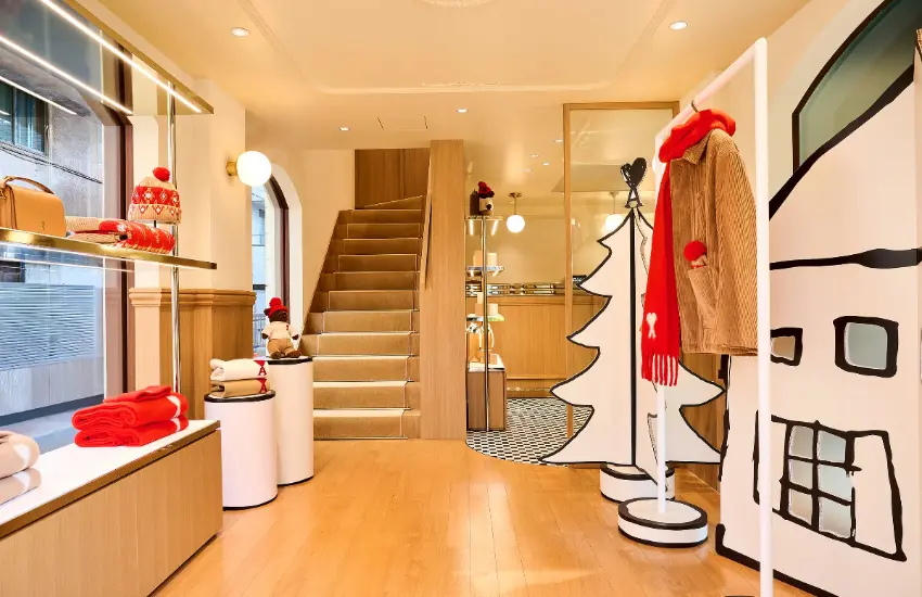 ▲店內精選展售AMI Paris男女裝服飾與配件。