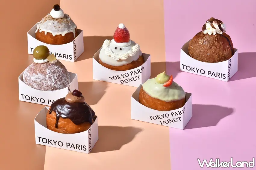 ▲東京巴黎甜點於SOGO台北忠孝館快閃店一口氣推出5款生甜甜圈新品與富士山生泡芙,打造聖誕跨年最豐盛的甜點陣容
