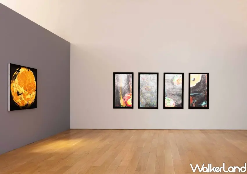 ▲信義區富邦美術館「共鳴：光、愛與色彩的交響」展出16位重要當代藝術家，使用樂高積木、蝴蝶、人造鑽石等22種材料創作。(富邦美術館提供)