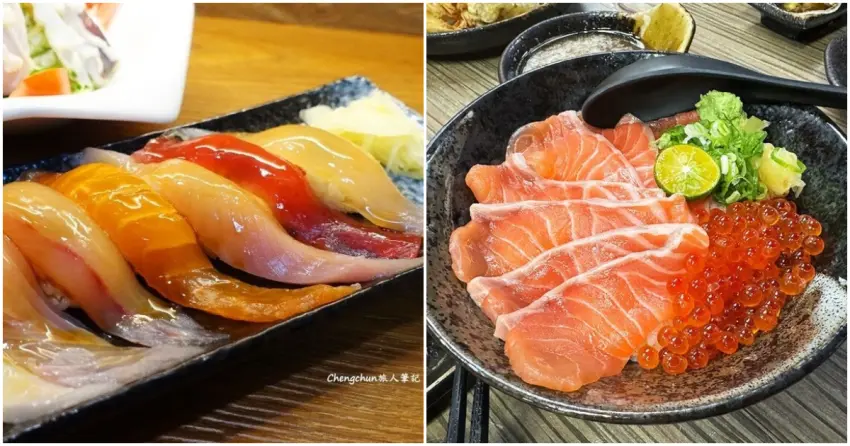 ▲基隆的仁愛市場，無論是「峰鮨日式料理」的精緻握壽司，還是「鈺刺身丼」的鮭魚親子丼，都是饕客激推的必吃在地美食。