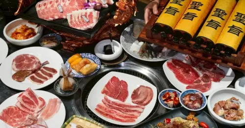 台中燒肉吃到飽！台中宮廷風墨妃家京品燒肉，六百元找超狂海陸食材任你吃!!!