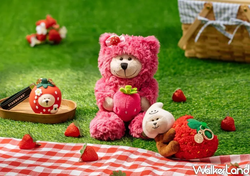 ▲星巴克周邊推出莓好熊寶寶系列超萌。