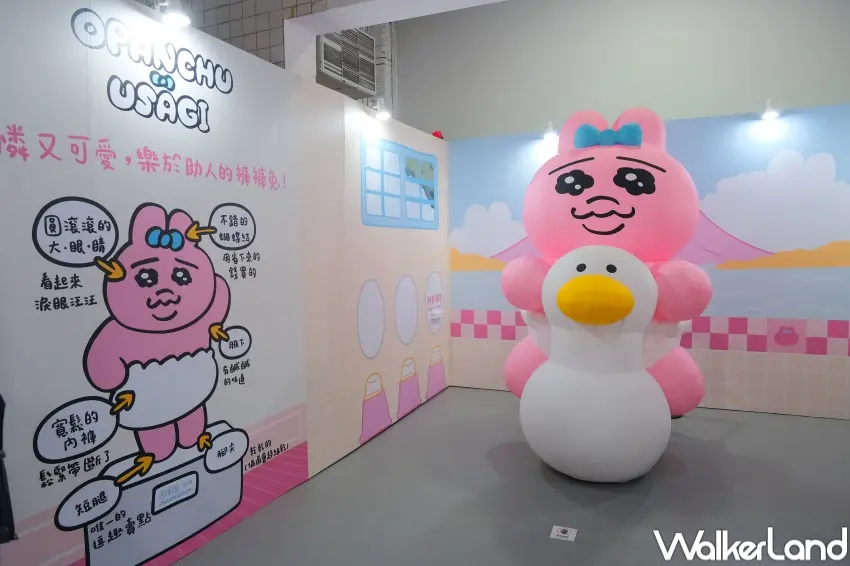 ▲褲褲兔快閃店結合餐飲、拍照與周邊，完整呈現角色世界觀（攝影：張人尹）