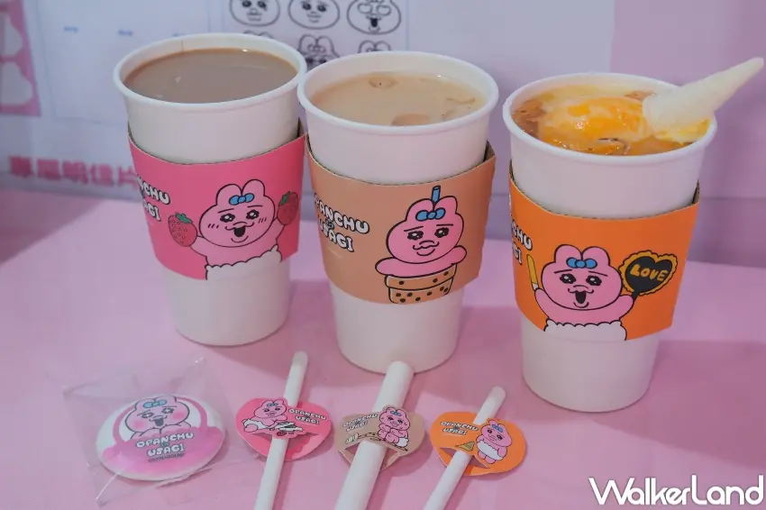 ▲多款造型餐點與飲品，讓粉絲在褲褲兔快閃店邊吃邊拍（攝影：張人尹）