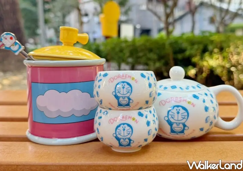 ▲全家哆啦A夢一番賞走實用派，有陶瓷茶具套裝、雲朵凝固劑冷飲杯。
