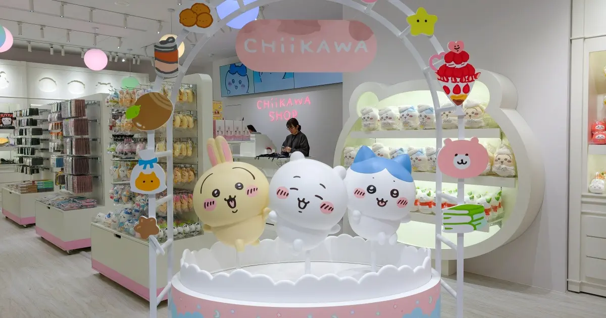 吉伊卡哇常設店搶先看！中山CHIIKAWA SHOP in TAIPEI限定垂耳兔玩偶 招財小八貓必買。