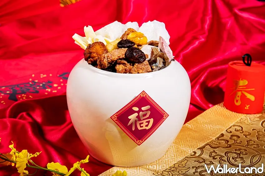 ▲台北凱達大飯店推出的「宮廷花膠佛跳牆」，以慢火細熬數小時，花膠吸收排骨高湯精華，香氣溫潤、膠質滿盈，每一口都充滿年節的暖意與祝福 / 圖：台北凱達大飯店提供