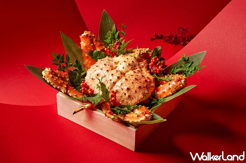 ▲台北美福 晴山2026年菜 炭烤日本鱈場蟹 / 圖：台北美福提供