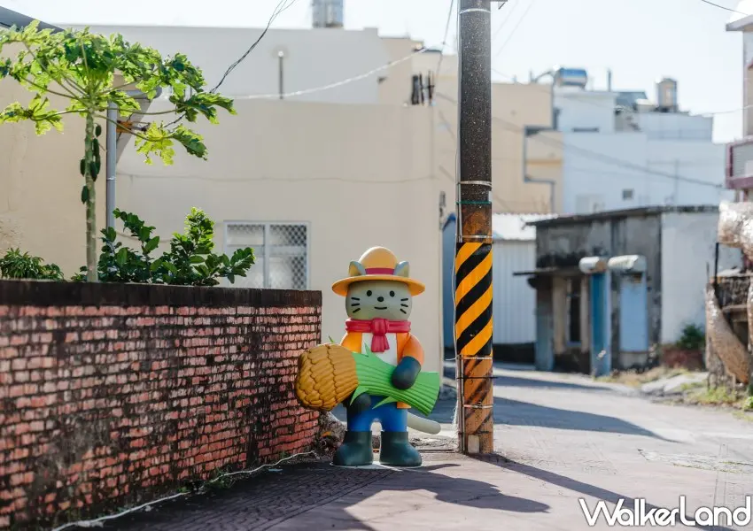 ▲2025落山風藝術季「風的序曲:村落展區」變成貓咪小鎮。