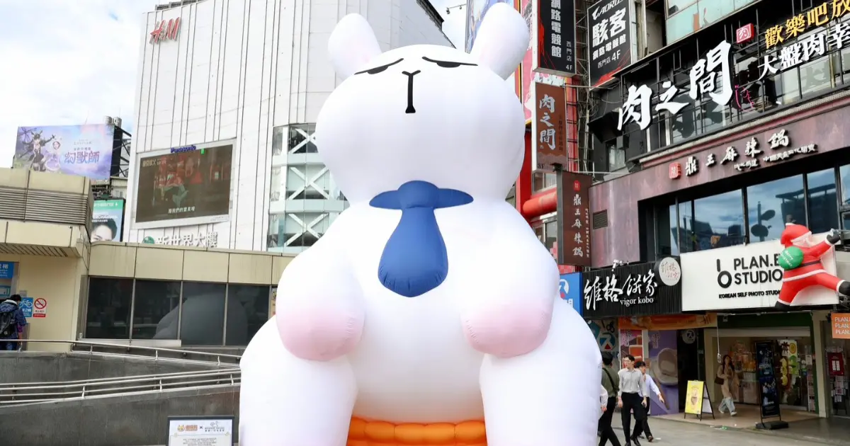 咖波現身西門町！西門PLAY樂購町超過10個打卡點，打造最萌西門町。