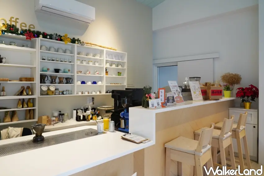 ▲「Flair視障咖啡」空間小巧溫馨。（攝影：楊婷雅）