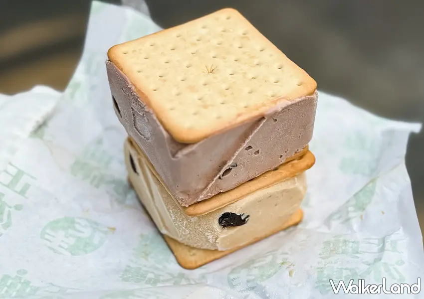 ▲南投人氣冰店推薦！正典牛乳大王 中興新村必吃美食，35元三明治冰磚太狂、一顆就超飽。