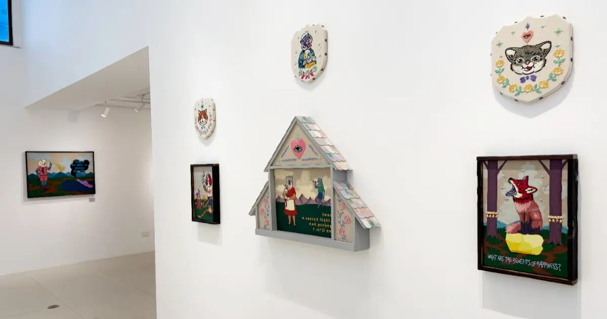 台北展覽免費開逛！南京復興站高木耕一郎台北個展，擬人貓咪刺繡鈔票必拍。