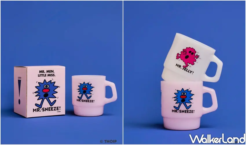 ▲CAFE!N攜手英國經典童書奇先生妙小姐推出年度壓軸聯名,推出各種周邊商品超萌。