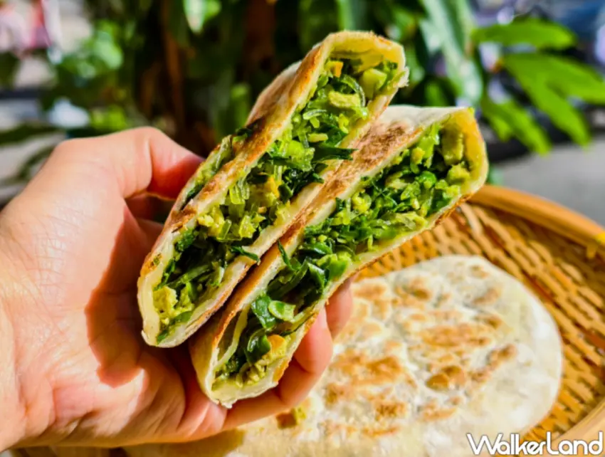 ▲「幕昂餅盒」主打北方麵食工法製作的韭菜盒。（美食好芃友提供）