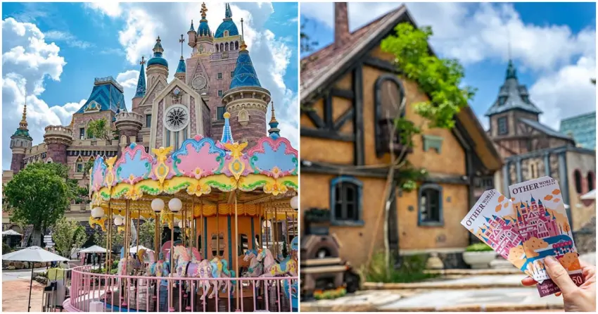 ▲座落於田野間的「歐樂沃築夢城堡」，將旋轉木馬與歐式建築搬進現實，為大林注入了繽紛療癒的童話色彩。