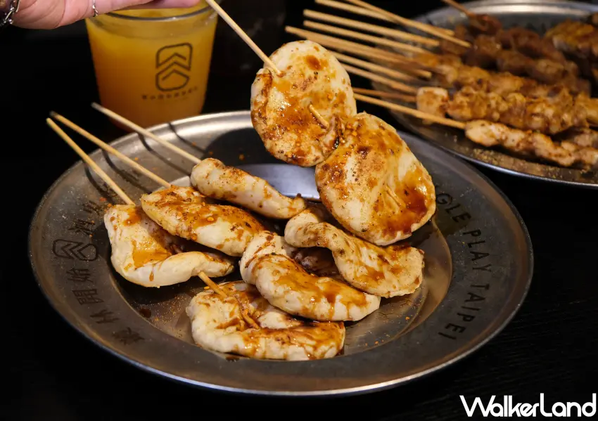 ▲店內提供各類串燒。(攝影：鄭雅之)