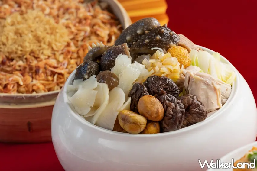 ▲高雄日航酒店桃泉中餐廳推出限量外帶年菜組-極品排翅佛跳牆