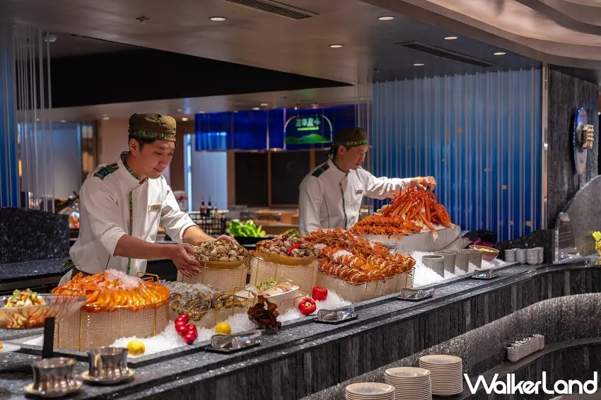 ▲漢來海港始終以提供最優質的食材為原則，完整規劃的九大主題餐區
