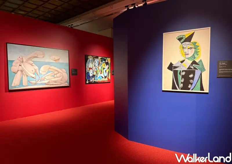 ▲全台首場以畢卡索為主題的沉浸式光影藝術展，打造7大展區帶你看懂畢卡索。(攝影：鄭亦庭)