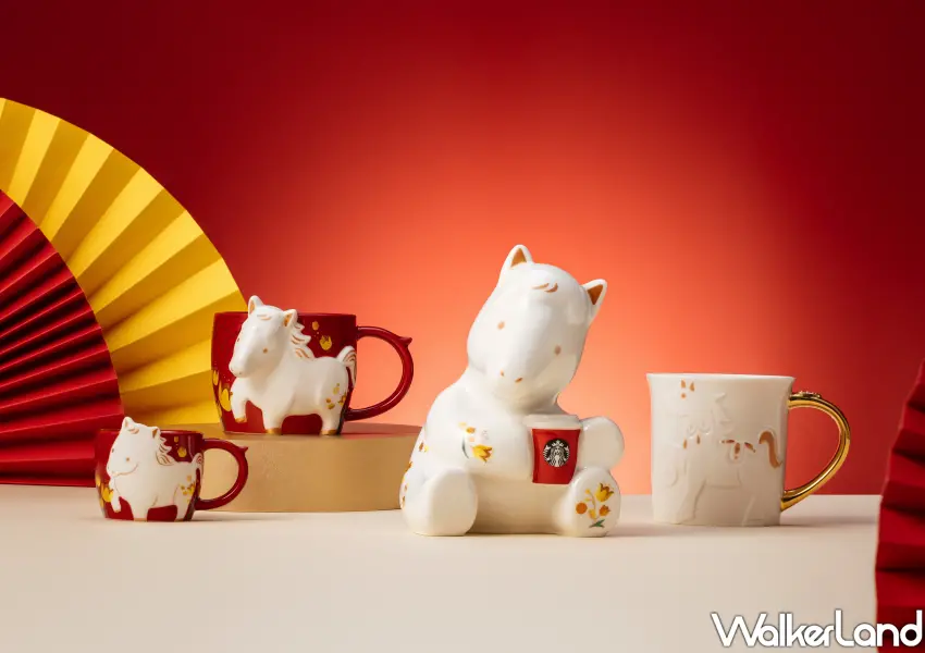 ▲將於1月5日在星巴克全門市與線上門市推出童趣風格的馬年限定新品，搶先為農曆新年增添過節氛圍。