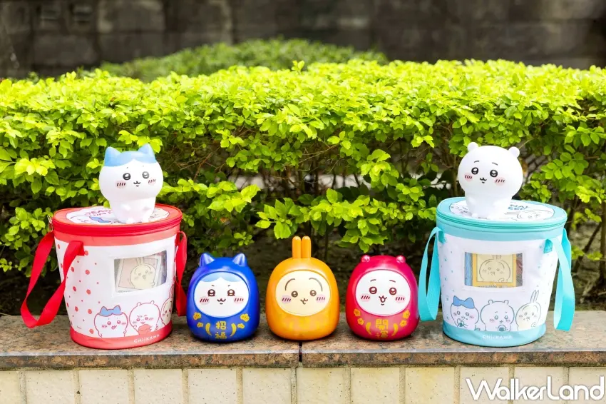 ▲7-ELEVEN推出吉伊卡哇達摩造型存錢筒禮盒,小八貓與兔兔角色一次收齊。