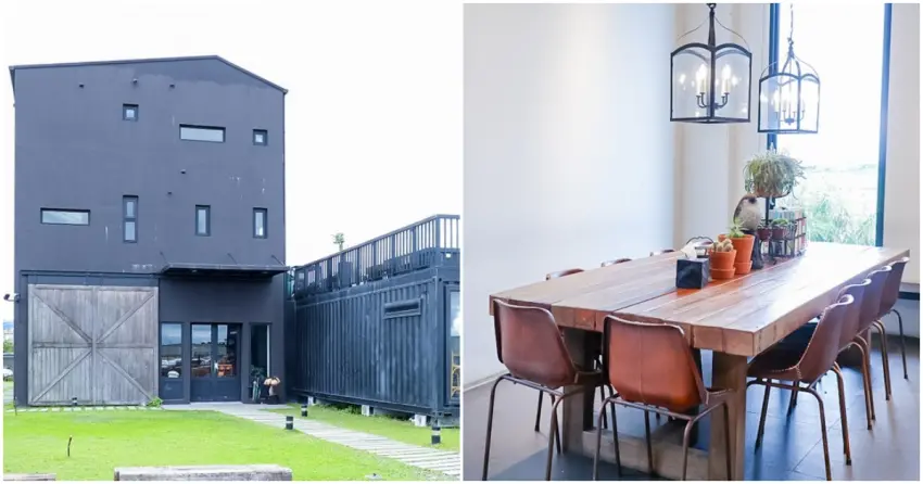 ▲黑宅獨特的穀倉造型佇立在稻田之間，強烈的對比神祕又充滿質感，是宜蘭最受矚目的打卡地標。