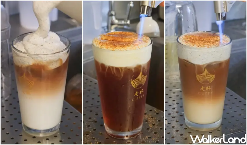 ▲奶蓋系列推薦「香草籽奶蓋」、「芝麻奶蓋」、「提拉米蘇奶蓋」與「柚香奶蓋」，濃郁卻不厚重，提升茶香層次（攝影：張人尹）