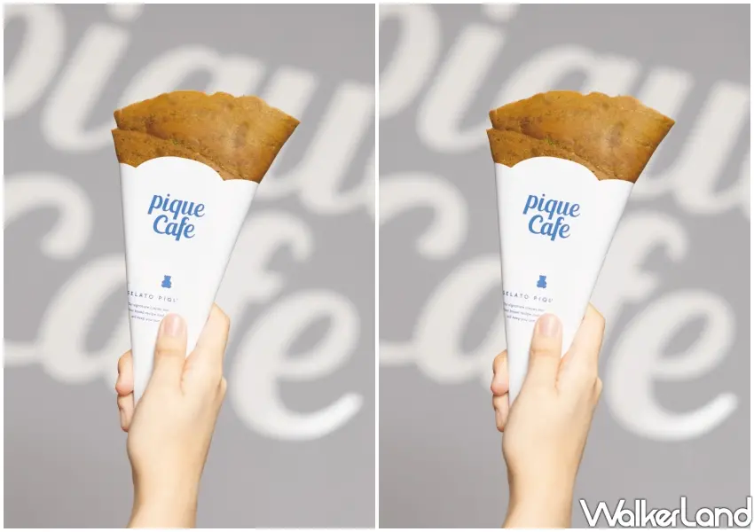 ▲gelato pique cafe和辻利茶舗聯名,任一甜味可麗餅可加價10元升級辻利抹茶餅皮。