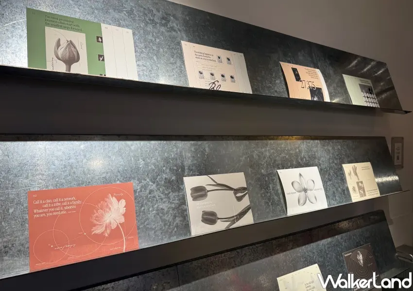 ▲隱藏版台北手帳展覽！展區中央2026手帳展示、花季主題頁等8大展區。(攝影：鄭亦庭)